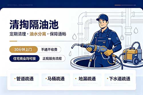 大竹清掏隔油池